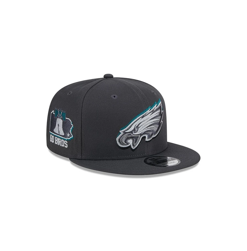 Men's New Era Philadelphia Eagles 2024 Nfl Draft 9FIFTY Snapback Hat