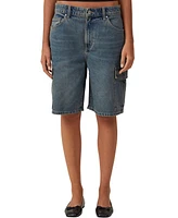 Cotton On Women's Super Baggy Cargo Denim Jort Shorts