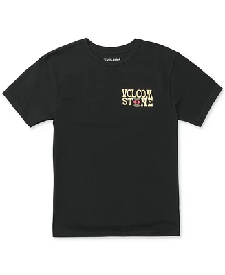 Volcom Big Boys Short-Sleeve Cotton Viz Fray Graphic T-Shirt