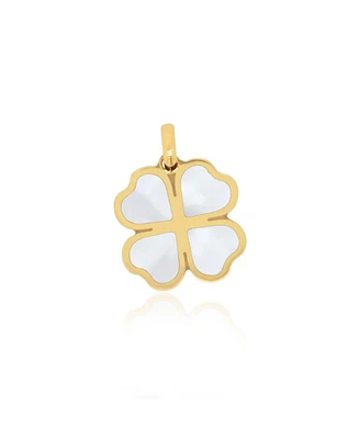 The Lovery Mother of Pearl Lucky Clover Charm