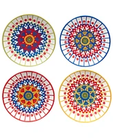 Certified International Spice Love Canape Plates Set of 4