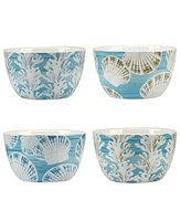 Certified International Beyond the Shore Set of 4 Ice Cream Bowls