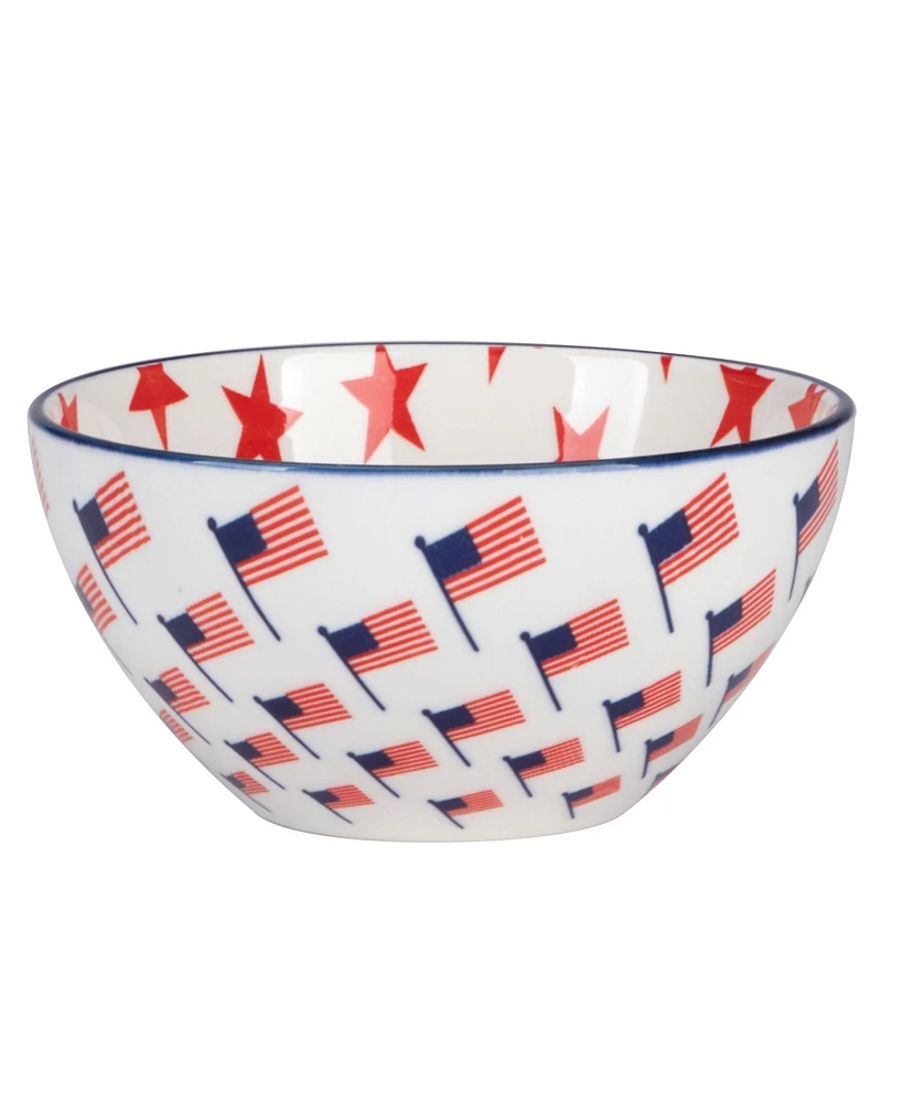 Certified International Patriotic Set of 6 Bowls