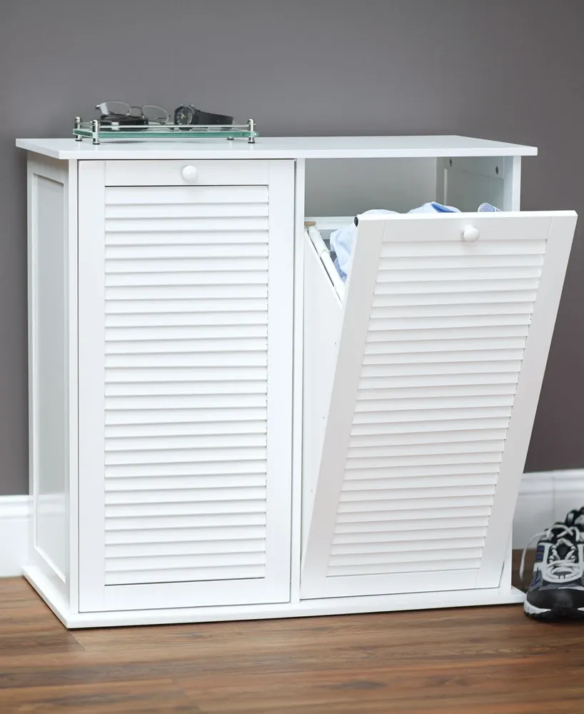 Household Essentials Tilt Out Laundry Double Sorter Cabinet