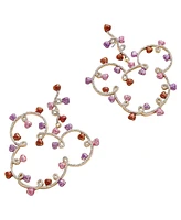 Women's Baublebar Mickey Mouse Heart Outline Hoop Earrings