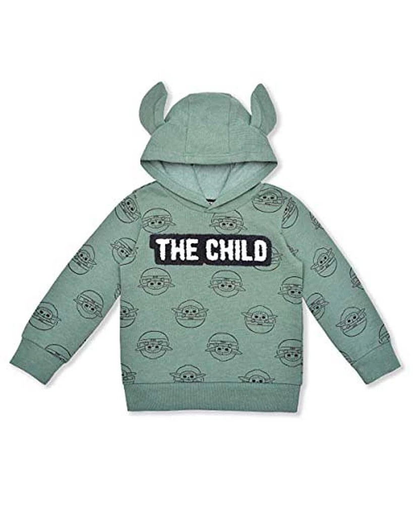 Toddler Boys and Girls Green The Mandalorian Pullover Hoodie