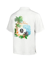 Men's Tommy Bahama White Florida State Seminoles Castaway Game Camp Button-Up Shirt