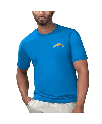 Men's Margaritaville Powder Blue Los Angeles Chargers Licensed to Chill T-shirt