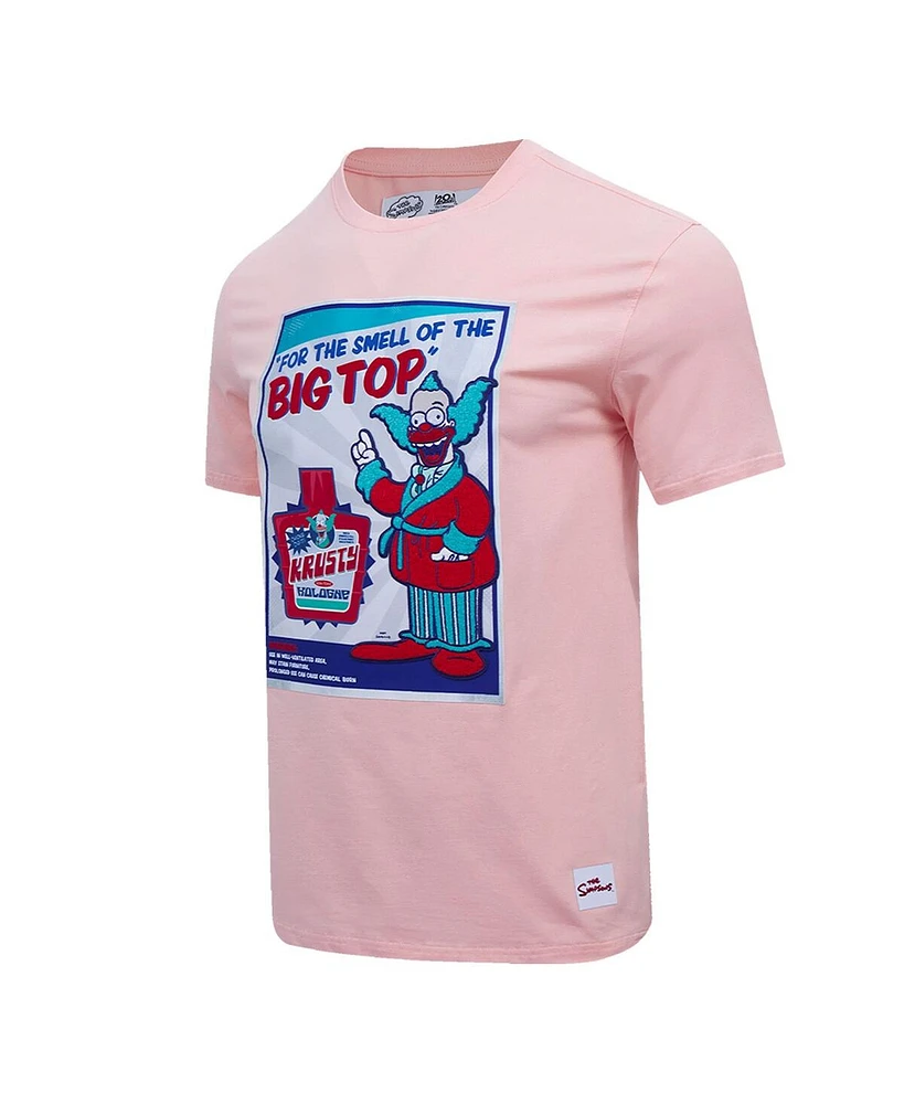 Men's Freeze Max Light Pink The Simpsons Krusty Kologne T-shirt