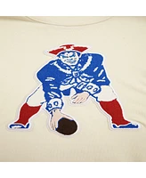 Men's Pro Standard Cream New England Patriots Retro Classics Fleece Pullover Sweatshirt