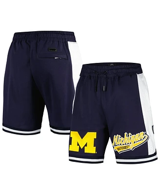 Men's Pro Standard Navy Michigan Wolverines Script Tail Dk 2.0 Shorts