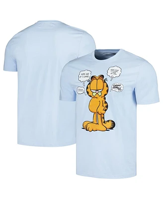 Men's and Women's Freeze Max Light Blue Garfield Ask Me If I Care T-shirt