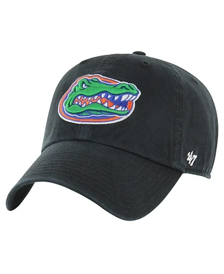 Men's '47 Brand Black Distressed Florida Gators Vintage-Like Clean Up Adjustable Hat