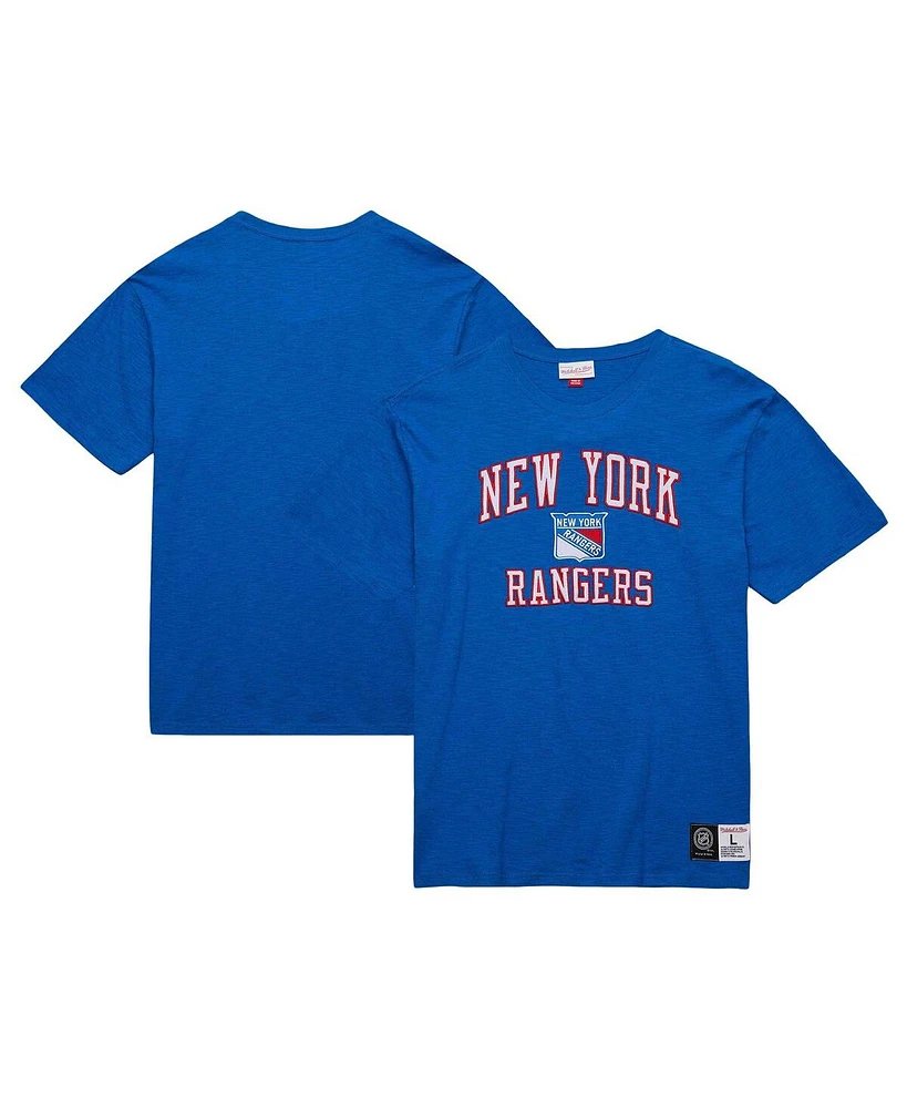 Men's Mitchell & Ness Blue New York Rangers Legendary Slub T-shirt