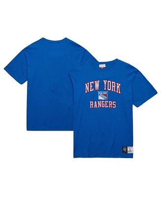 Men's Mitchell & Ness Blue New York Rangers Legendary Slub T-shirt