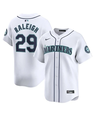 Men's Nike Cal Raleigh White Seattle Mariners Home Limited Player Jersey