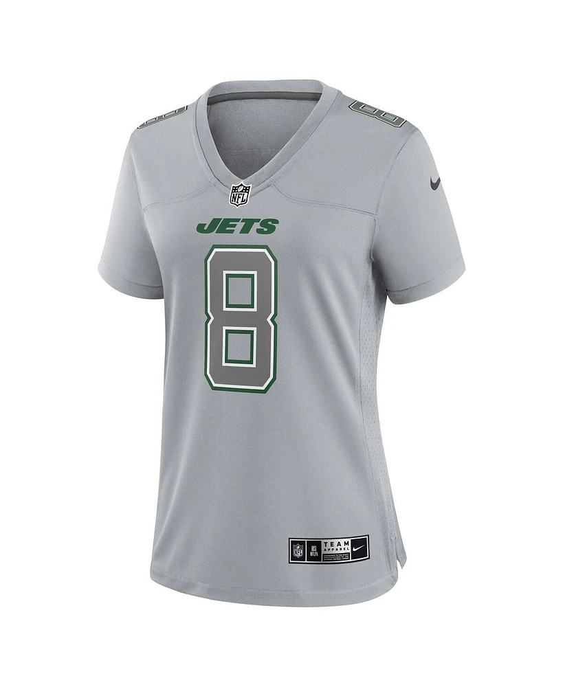 Women's Nike Aaron Rodgers Heather Gray New York Jets Atmosphere Fashion Game Jersey