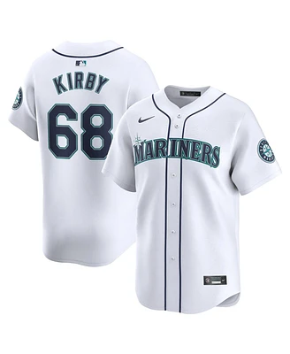 Men's Nike George Kirby White Seattle Mariners Home Limited Player Jersey