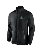 Men's Fanatics Black Seattle Sounders Fc Header Raglan Full-Zip Jacket