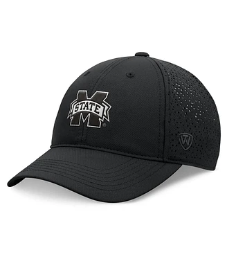 Men's Top of the World Black Mississippi State Bulldogs Liquesce Trucker Adjustable Hat