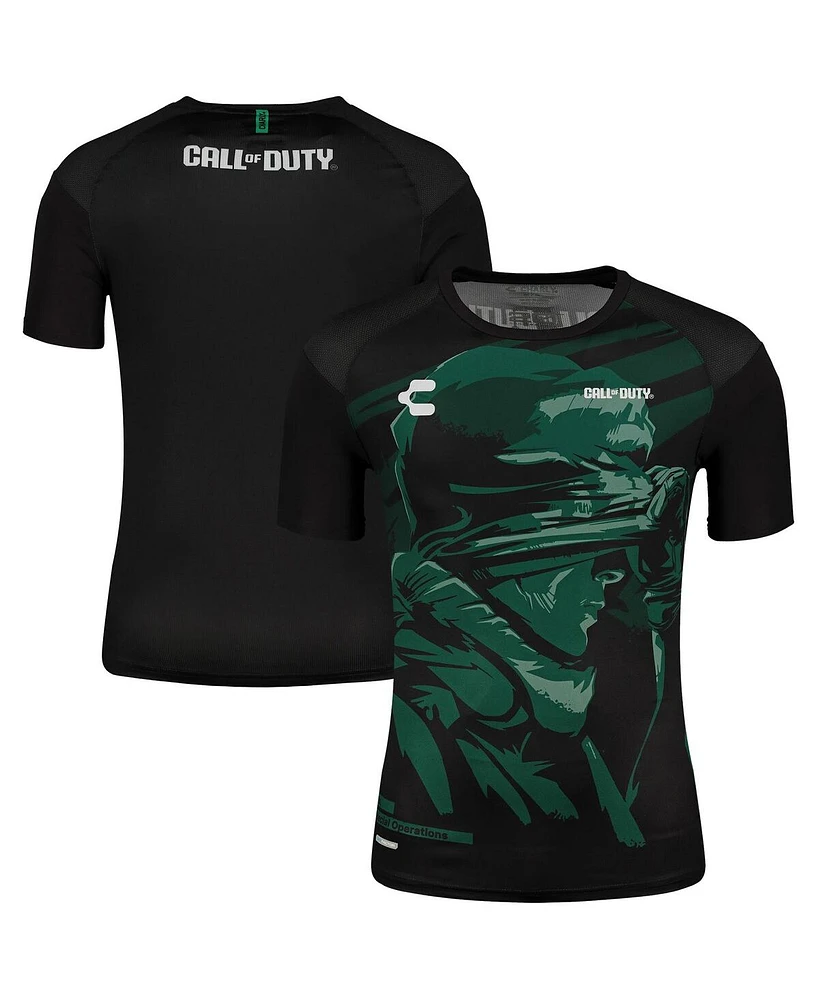 Men's Charly Black, Green Call of Duty Dry Factor Training T-shirt