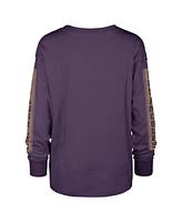 Women's '47 Brand Purple Los Angeles Lakers Tomcat Long Sleeve T-shirt