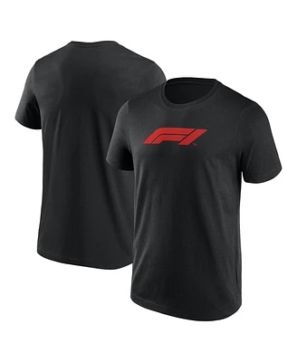 Men's Fanatics Black Formula 1 Primary Logo T-shirt