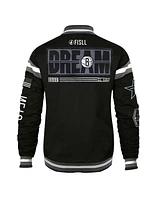 Men's and Women's Fisll x Black History Collection Brooklyn Nets Full-Snap Varsity Jacket