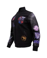 Men's Freeze Max Black Transformers Autobots vs. Decepticons Full-Zip Varsity Jacket