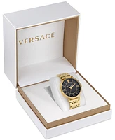 Versace Women's Swiss Gold Ion Plated Stainless Steel Bracelet Watch 42mm
