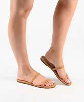 Journee Collection Women's Adyrae Flat Sandals