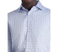 Karl Lagerfeld Paris Men's Slim-Fit Windowpane Woven Shirt