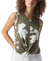 Sanctuary Women's Floral-Print Twist-Front Tank Top