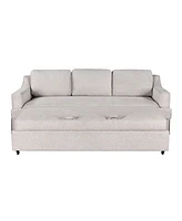 Serta 90.6" W Polyester Harley Convertible Sofa