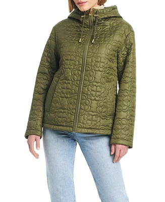 kate spade new york Women's Signature Zip-Front Water-Resistant Quilted Jacket