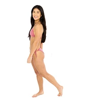 Dai Moda Women's Frenchie Mauve Two Piece Tri String Bikini