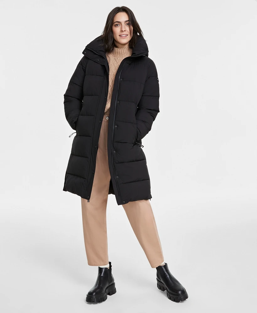 Bcbgmaxazria Women's Hooded Collared Puffer Coat