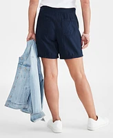 Style & Co Petite Mid Rise Pull-On Shorts, Created for Macy's