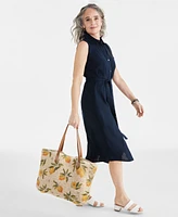 Style & Co Women's Sleeveless Shirtdress, Created for Macy's