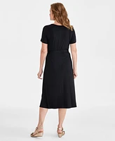 Style & Co Women's Short-Sleeve T-Shirt Dress, Created for Macy's