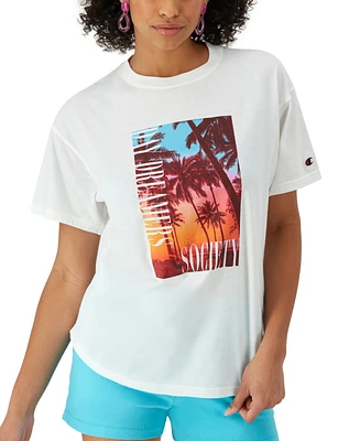 Champion Women's Palm Graphic Oversized T-Shirt