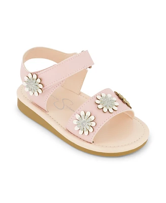 Jessica Simpson Toddler Girls Janey Flower 3D Detail Summer Sandals