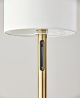 Adesso 62" Matilda Led Floor Lamp with Smart Switch - Antique