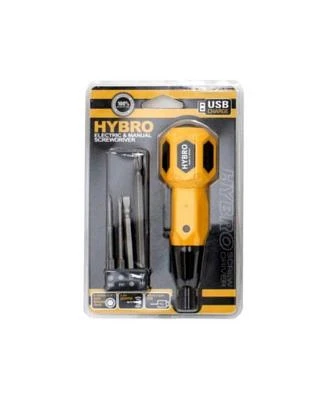 Kproduct4u Hybro 3.6v Usb Electric Manual Duo Screw Driver With 4 Bits