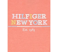 Tommy Hilfiger Little Girls Tie-Front Logo Graphic T-Shirt