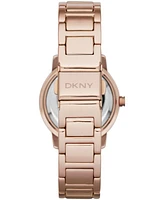 Dkny Women's Tompkins Three-Hand Rose Gold-Tone Watch 32mm