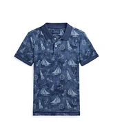 Polo Ralph Lauren Toddler and Little Boy Nautical-Print Cotton Mesh Shirt