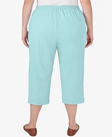 Alfred Dunner Plus Hyannisport Pull-On Capri Pant