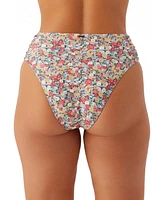 O'Neill Juniors' Eden Ditsy Floral-Print Long Beach Bikini Bottoms