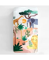 In the Savanna Cotton Sateen Fitted Crib Sheet